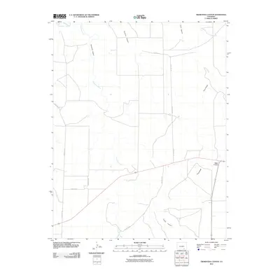 2010 Map of Trementina Canyon, 2010 Print