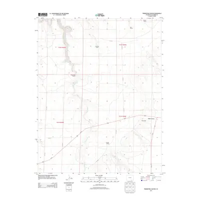2013 Map of Trementina Canyon, 2013 Print