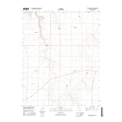 2016 Map of Trementina Canyon, 2016 Print