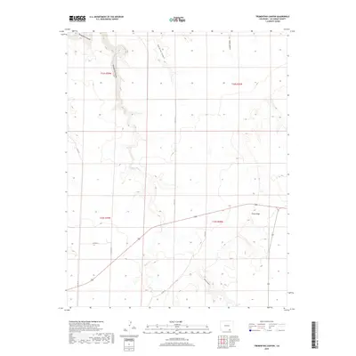 2019 Map of Trementina Canyon, 2019 Print