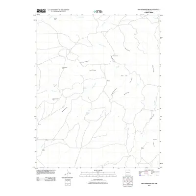 2010 Map of Tres Hermanos Peak, 2010 Print