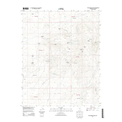 2013 Map of Tres Hermanos Peak, 2013 Print