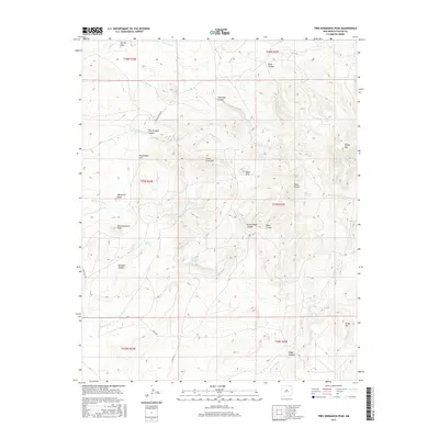 2017 Map of Tres Hermanos Peak, 2017 Print