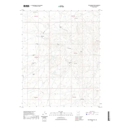 2020 Map of Tres Hermanos Peak, 2020 Print