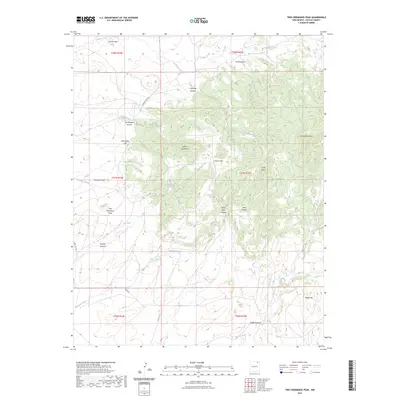 2023 Map of Tres Hermanos Peak, 2023 Print