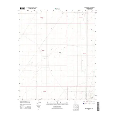 2013 Map of Tres Hermanos SW, 2013 Print