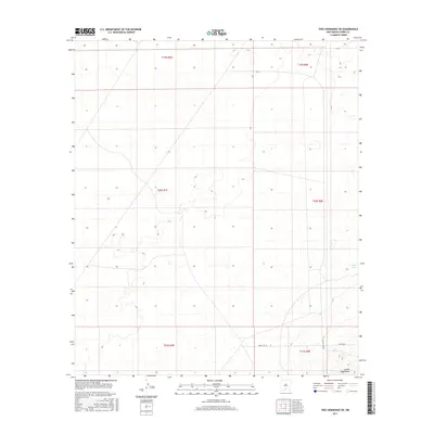 2017 Map of Tres Hermanos SW, 2017 Print