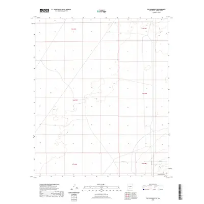 2020 Map of Tres Hermanos SW, 2020 Print