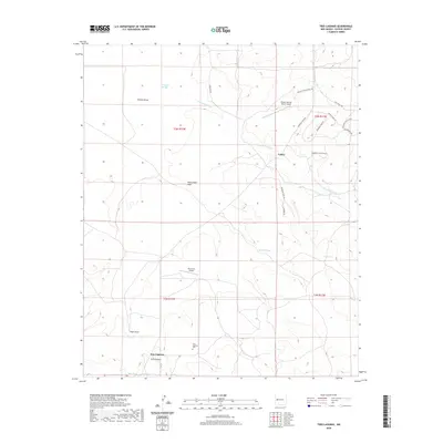 2020 Map of Tres Lagunas, 2020 Print