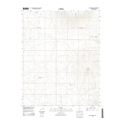 2013 Map of Tres Piedras NE, 2013 Print