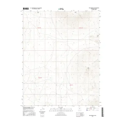 2017 Map of Tres Piedras NE, 2017 Print