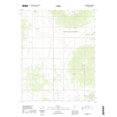 2020 Map of Tres Piedras NE, 2020 Print