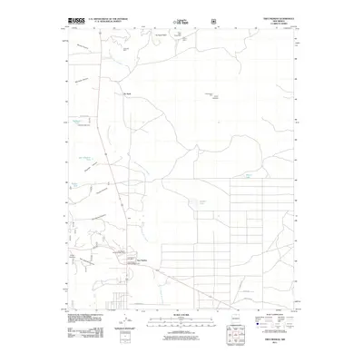2011 Map of Tres Piedras, 2011 Print