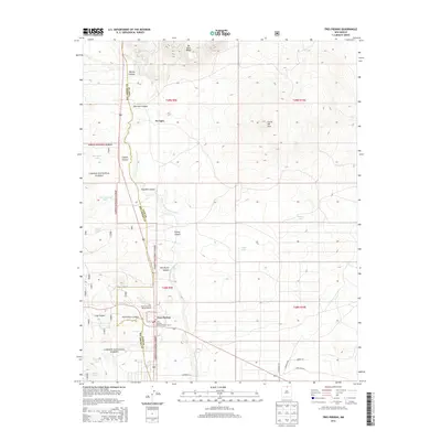 2013 Map of Tres Piedras, 2013 Print