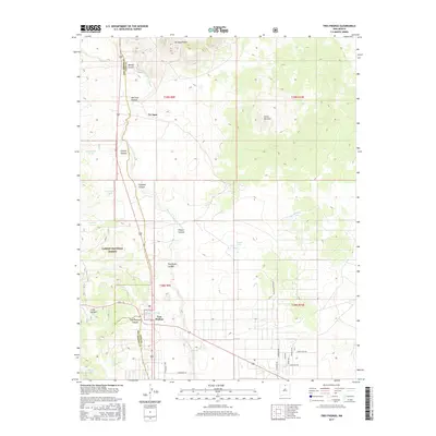 2017 Map of Tres Piedras, 2017 Print