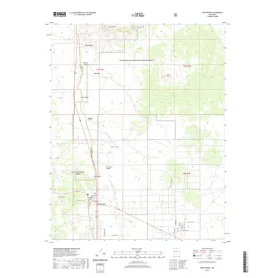 2020 Map of Tres Piedras, 2020 Print