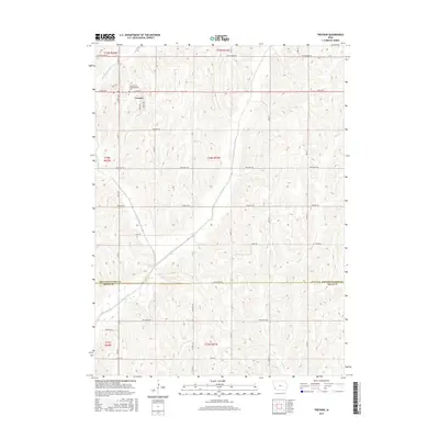 2015 Map of Treynor, 2015 Print