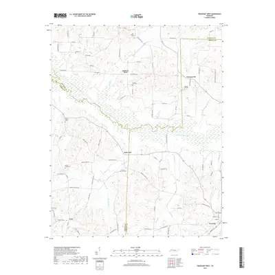 2019 Map of Trezevant West, 2019 Print