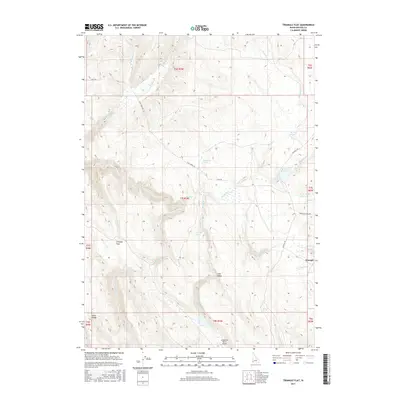 2017 Map of Triangle Flat, 2017 Print