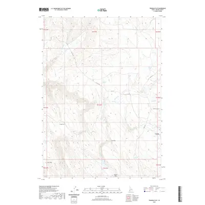 2020 Map of Triangle Flat, 2020 Print