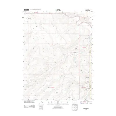 2013 Map of Triangle Mesa, 2013 Print