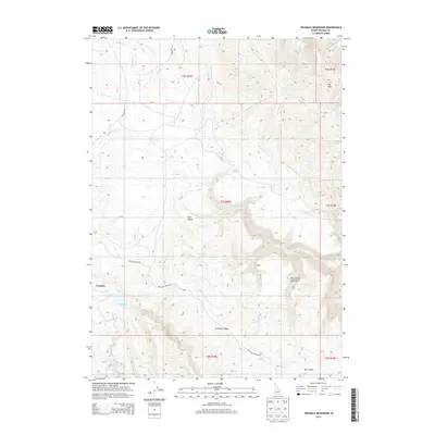 2013 Map of Triangle Reservoir, 2013 Print
