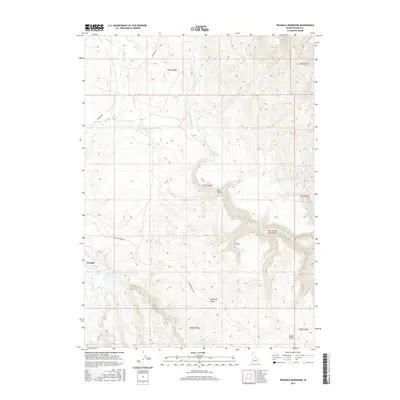 2017 Map of Triangle Reservoir, 2017 Print