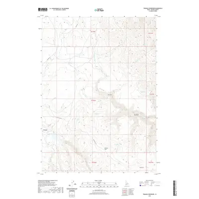 2020 Map of Triangle Reservoir, 2020 Print