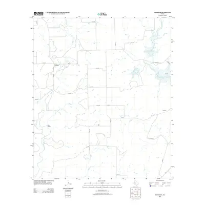 2013 Map of Trickham, 2013 Print