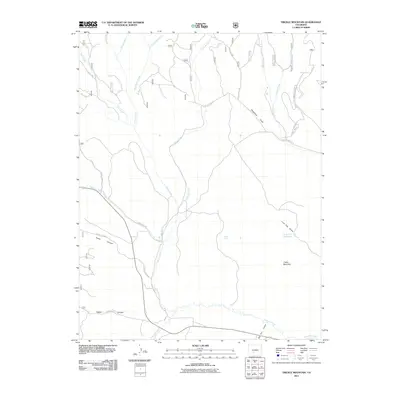 2011 Map of Trickle Mountain, 2011 Print