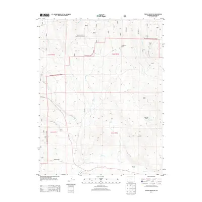 2013 Map of Trickle Mountain, 2013 Print