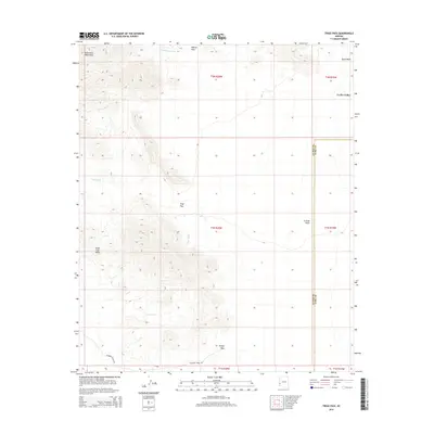 2014 Map of Trigo Pass, 2014 Print