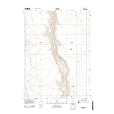 2013 Map of Triguero Lake, 2013 Print