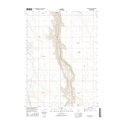 2017 Map of Triguero Lake, 2017 Print