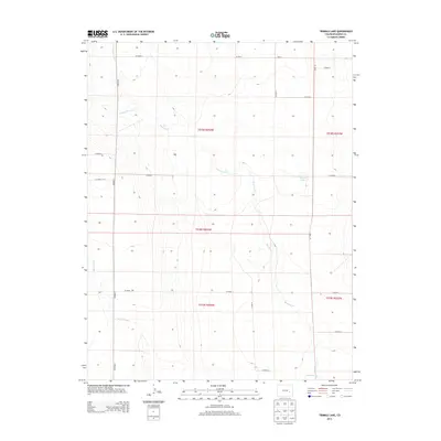 2013 Map of Trimble Lake, 2013 Print