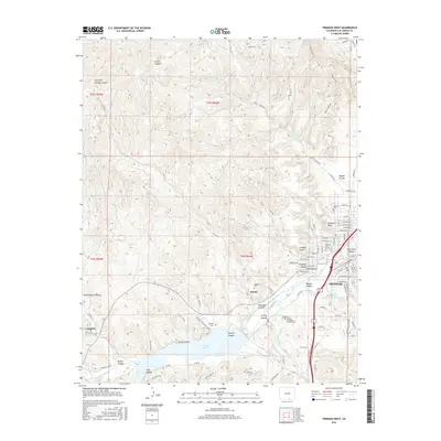 2016 Map of Trinidad West, 2016 Print