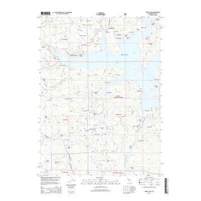 2015 Map of Trinity Dam, 2015 Print