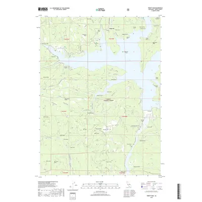 2018 Map of Trinity Dam, 2018 Print