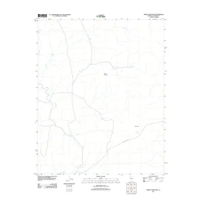 2011 Map of Trinity Mountain, 2011 Print