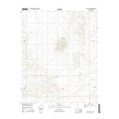 2014 Map of Trinity Mountain, 2014 Print