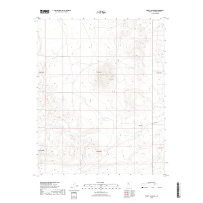 2018 Map of Trinity Mountain, 2018 Print