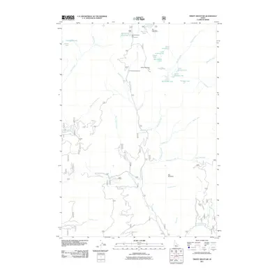 2011 Map of Trinity Mountain, 2011 Print