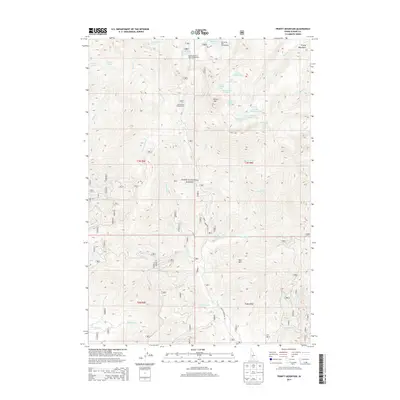 2013 Map of Trinity Mountain, 2013 Print