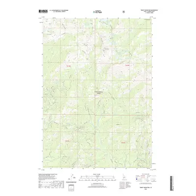 2020 Map of Trinity Mountain, 2020 Print