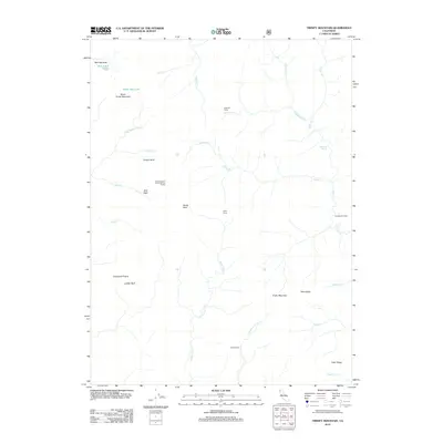 2012 Map of Trinity Mountain, 2012 Print
