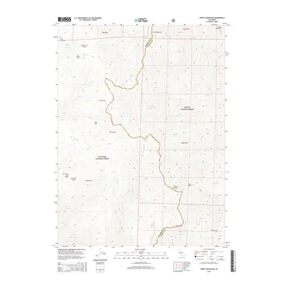 2015 Map of Trinity Mountain, 2015 Print