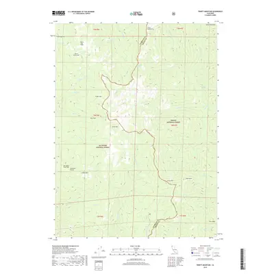 2018 Map of Trinity Mountain, 2018 Print