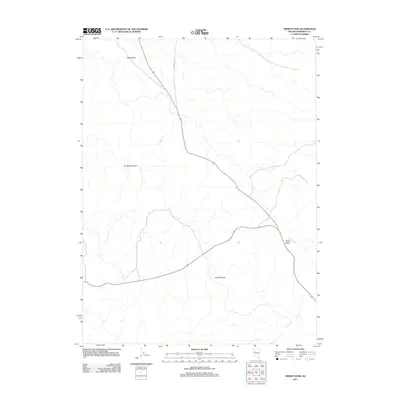 2011 Map of Trinity Pass, 2011 Print