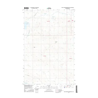 2017 Map of Triple Crossing Reservoir East, 2017 Print