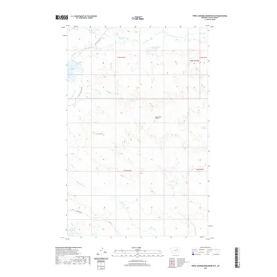 2020 Map of Triple Crossing Reservoir East, 2020 Print